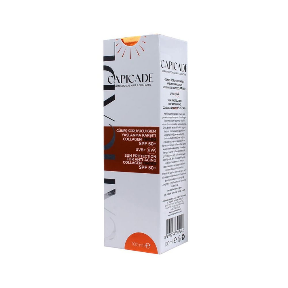 Capicade Yaşlanma Karşıtı Tinted SPF50+ Güneş Kremi 100 ml