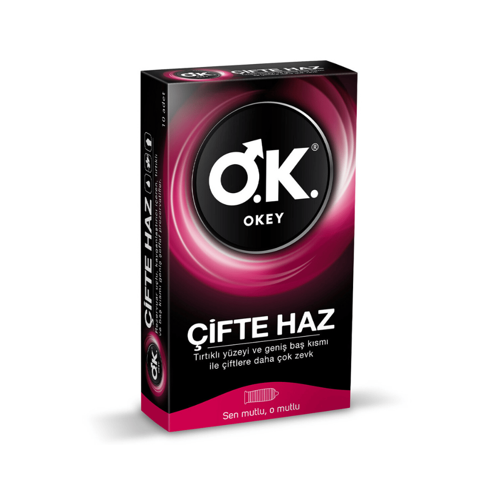 Okey Prezervatif Çifte Haz 10'lu