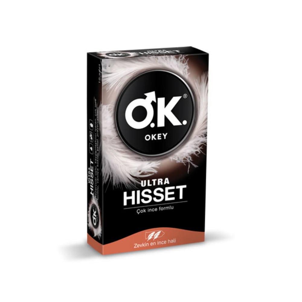 Okey Prezervatif Ultra Hisset Çok İnce Form 10'lu