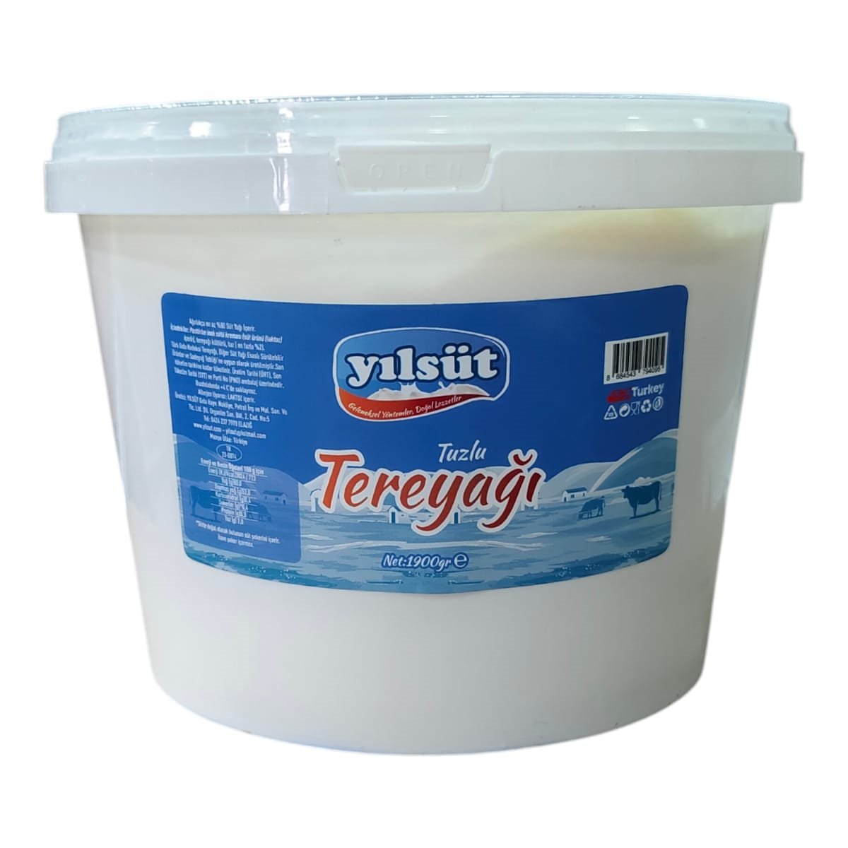 1900 gram YILSÜT Tuzlu Tereyağı