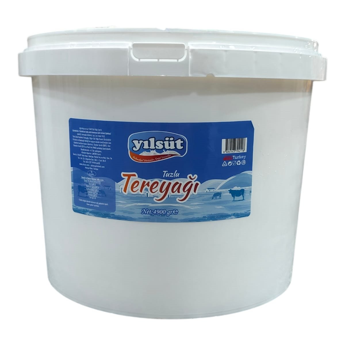 4900 gram YILSÜT Tuzlu Tereyağı