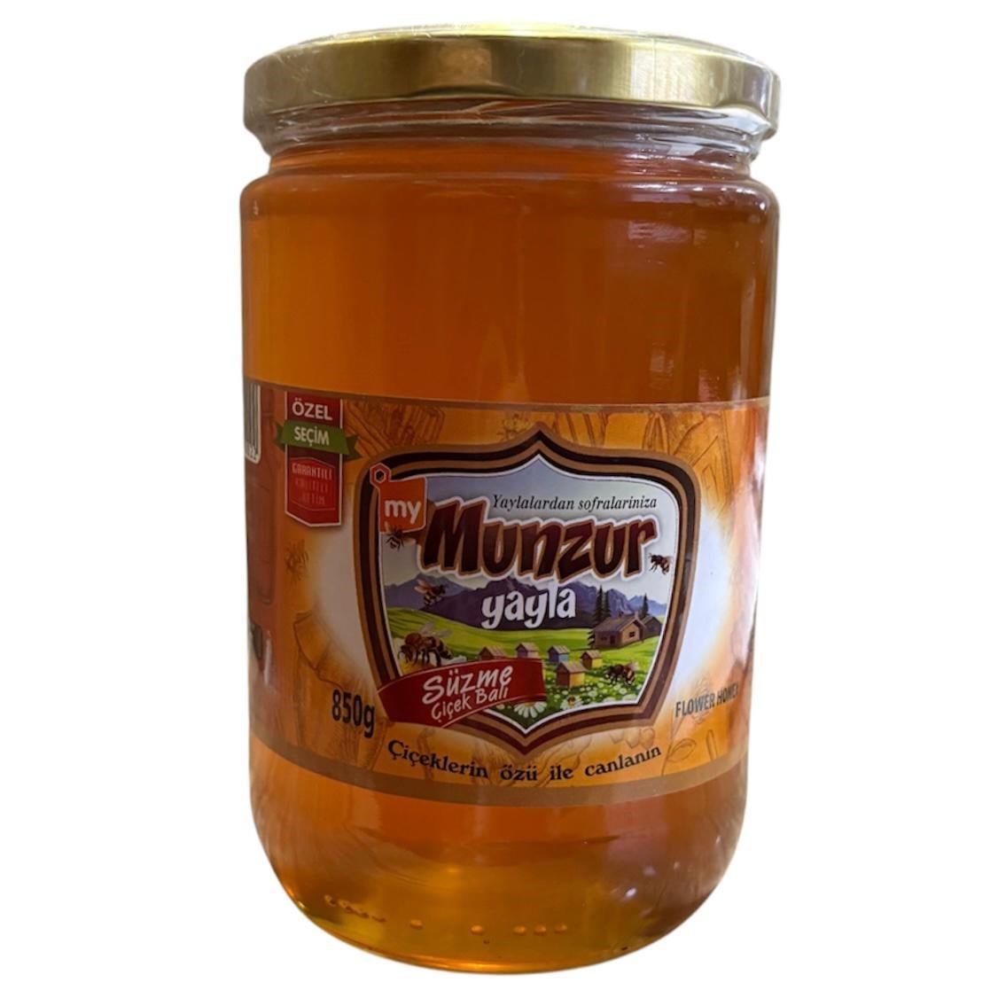 850 gram Munzur Yayla Çiçek Balı (Cam Kavanoz) 