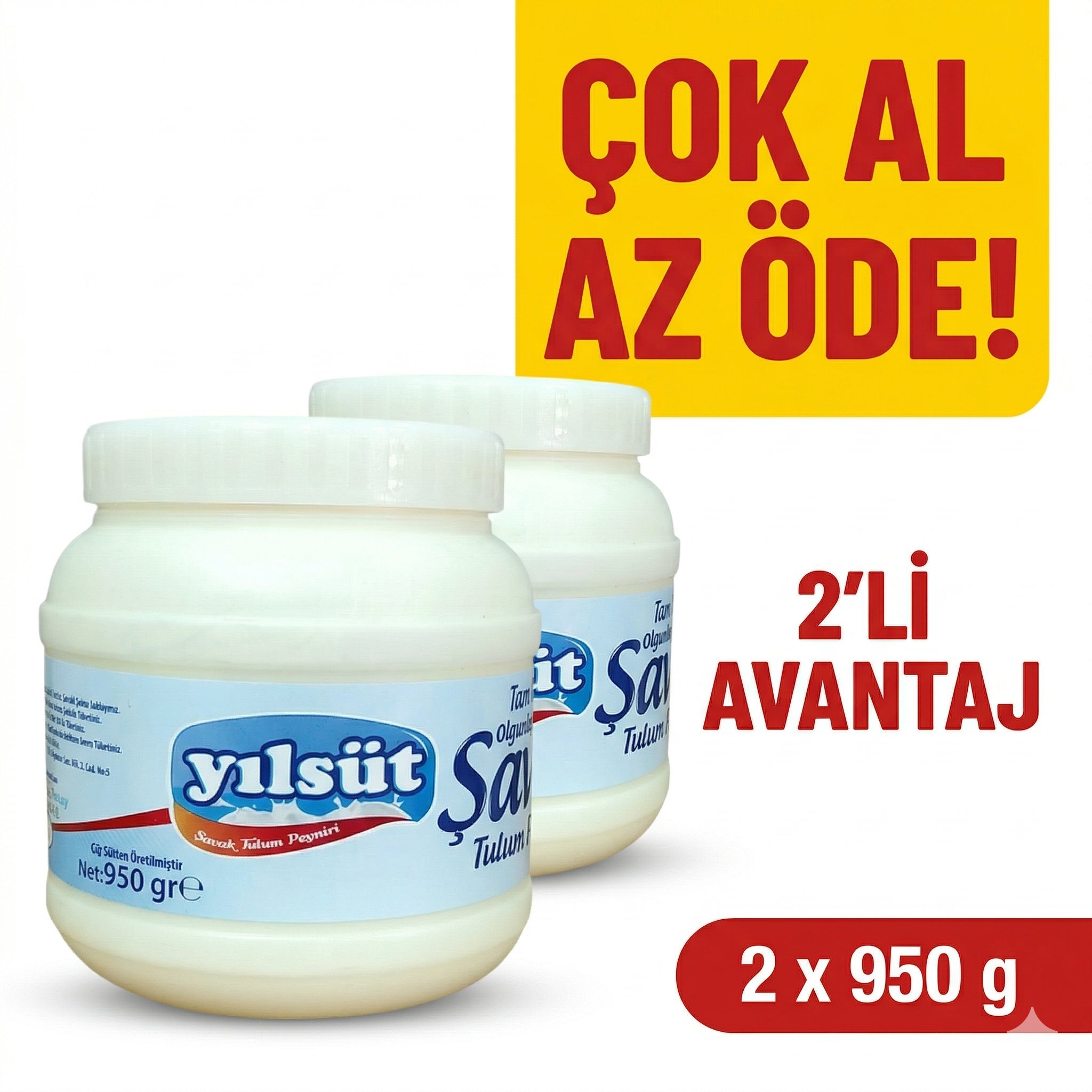 950 gram YILSÜT Şavak Tulum Peyniri (2 adet)