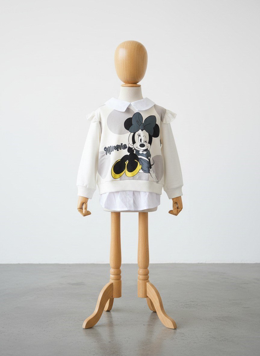 Fırfırlı  Minnie Sweatshirt