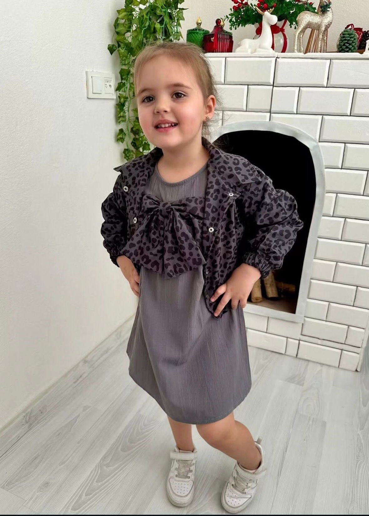 Fiyonk Detaylı Ceket 2'li Takım