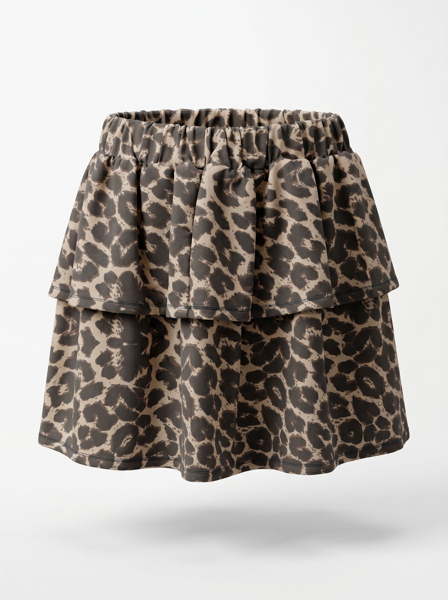 Leopar Desenli Etek