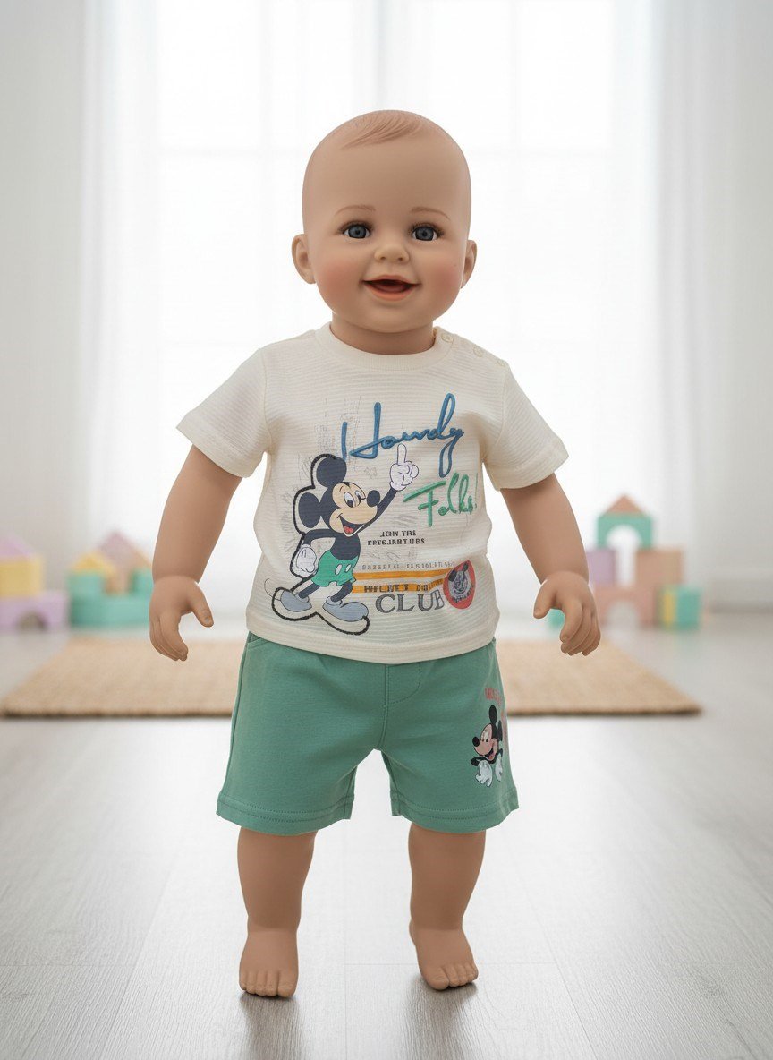 Mickey 2'li Şortlu Takım