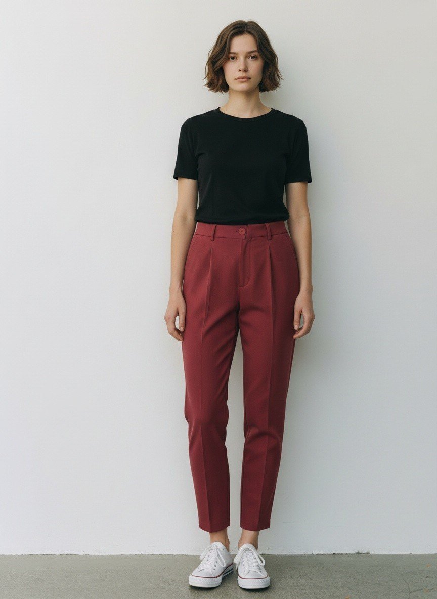 Pileli Havuç Model Pantolon