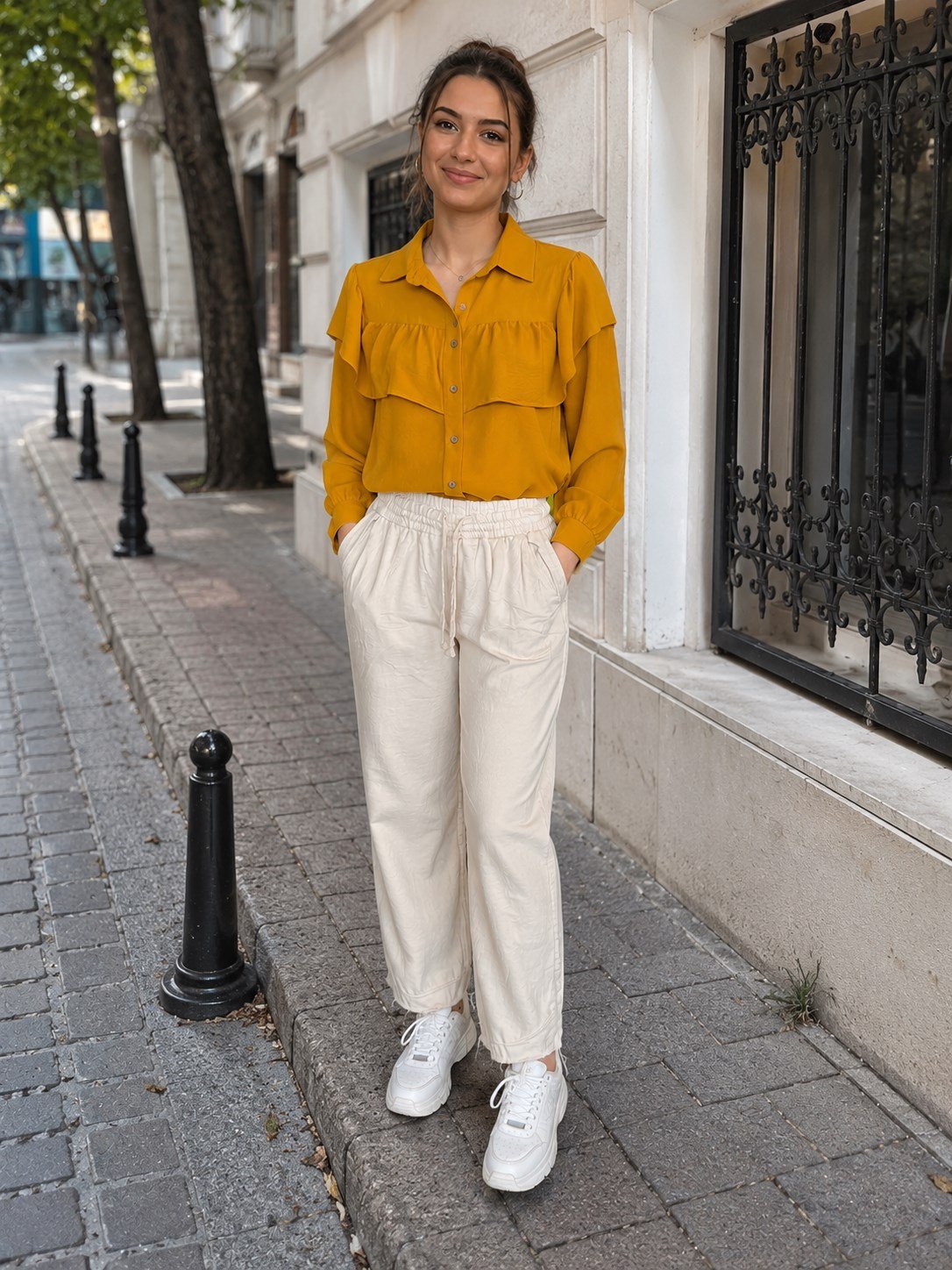 Püskül Paça Pantolon