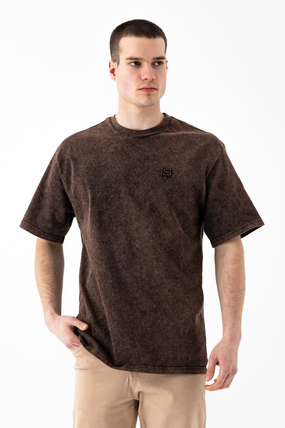 Yıkamalı Basic T-Shirt