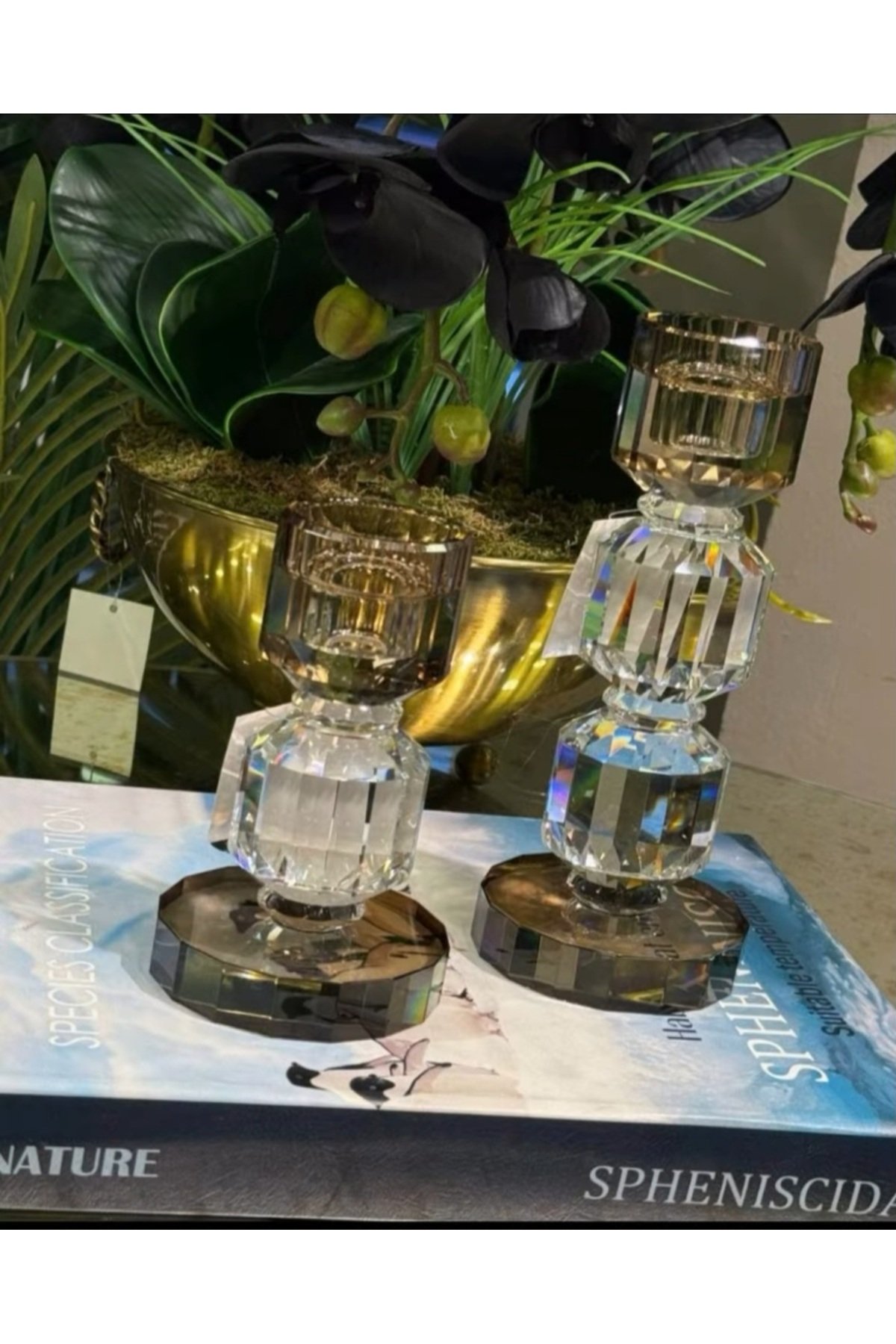 2'li Kristal Şamdan