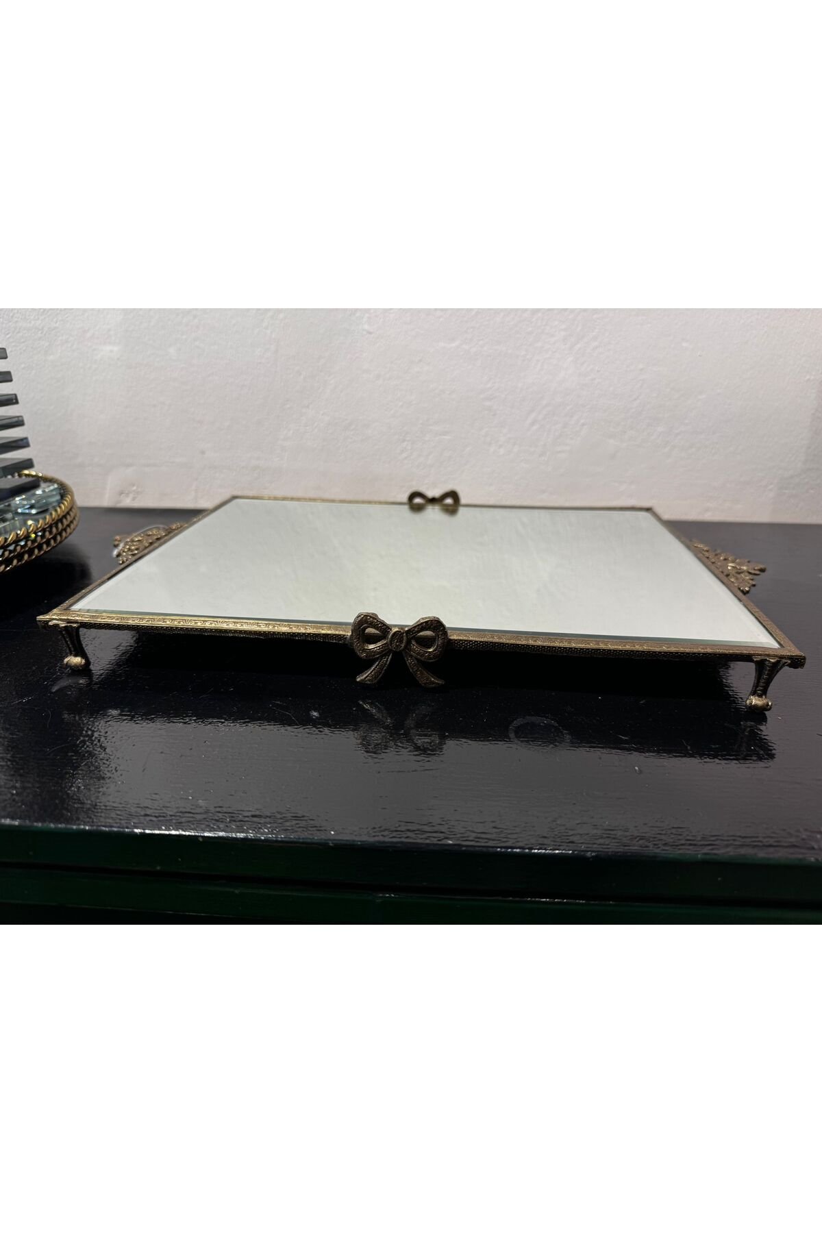 Eskitme Gold Tepsi