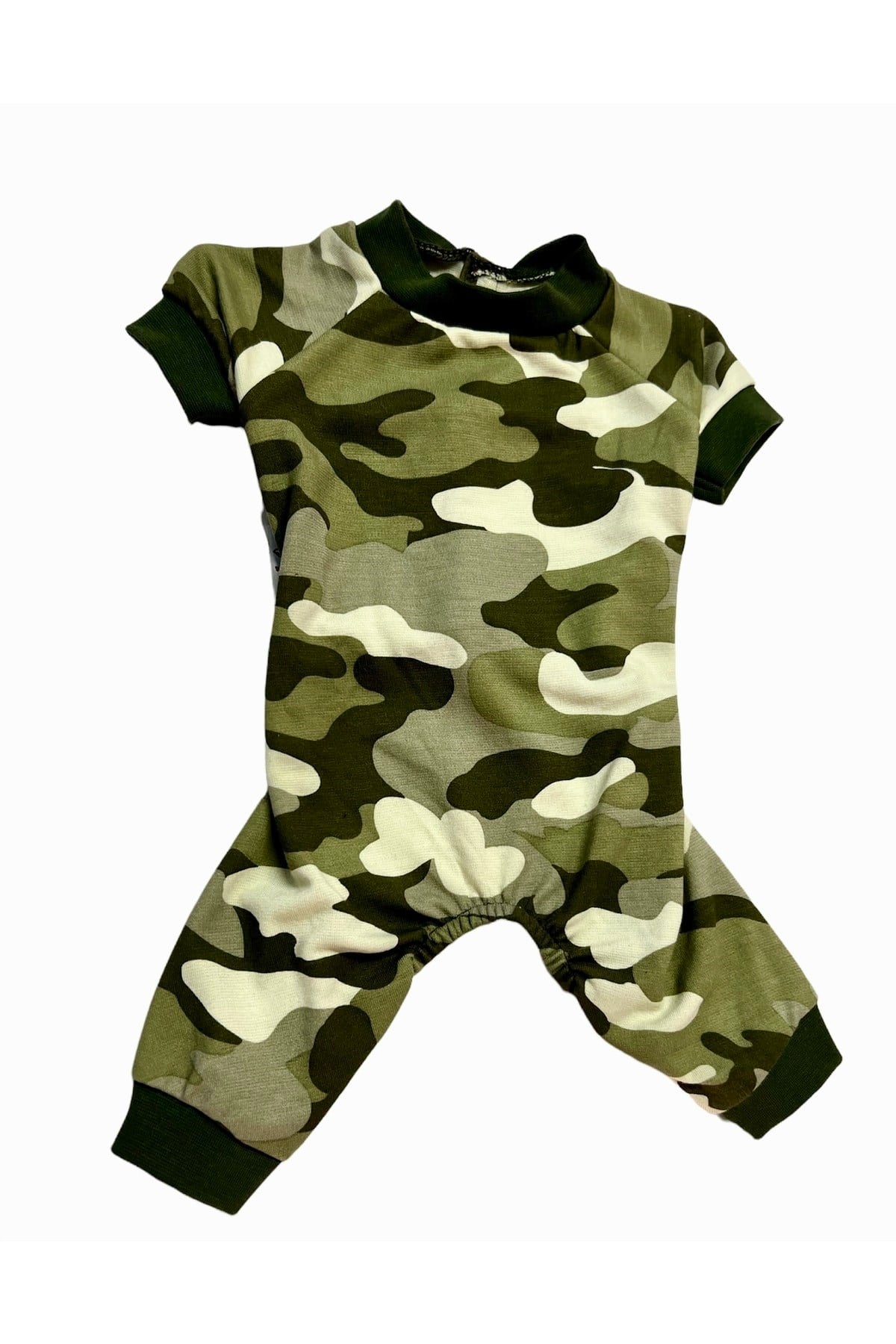 Küçük Irk Askeri Kedi & Köpek Pijama Tulum (1 Kg-10 Kg)