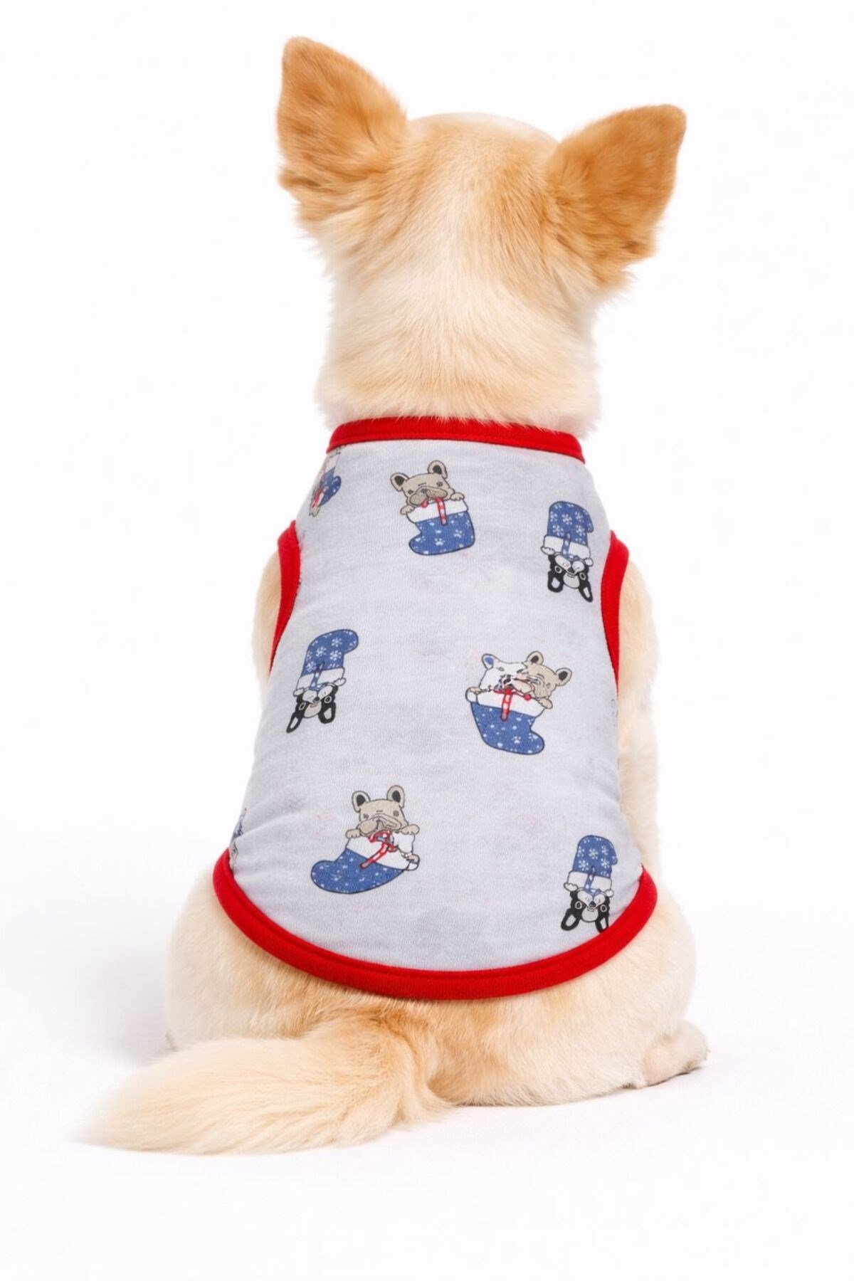 Küçük Irk Gray Dog Köpek Kıyafeti Köpek Atleti (1-10KG)