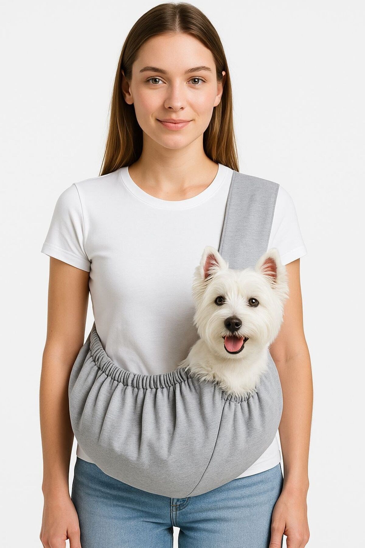 Küçük Irk Gri Kedi -köpek Taşıma Çantası (1 KG-5KG ARASI)
