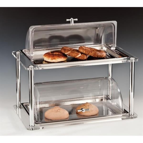 2 KATLI KÜÇÜK ÇELİK TEPSİLİ PC.ROLL TOP KAPAKLI TEŞHİR