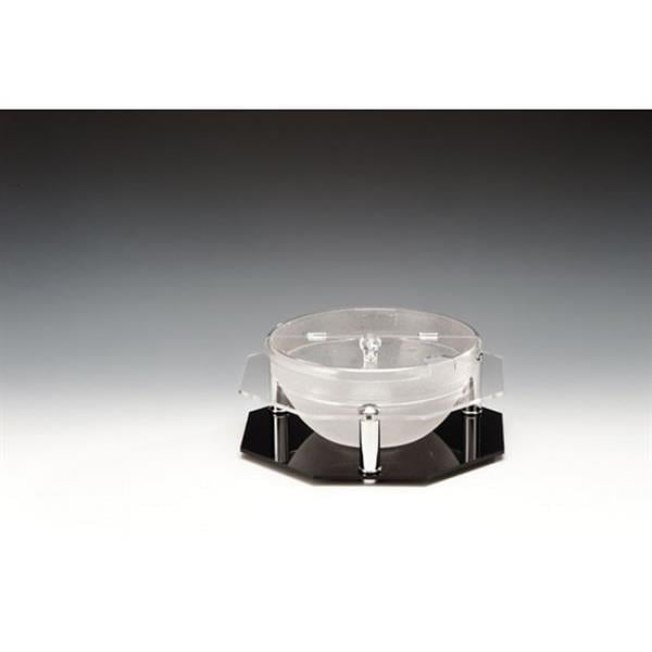 23 CM TEKLİ,POLYCARBONAT  KASELİ KAPAKLI TEŞHİR STANDI
