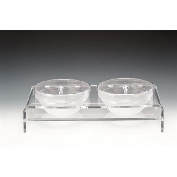 2'Lİ 23 CM POLYCARBONAT KASELİ,KALIN TEŞHİR STANDI