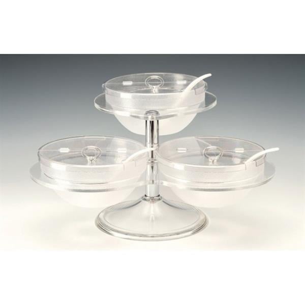 3 LÜ POLYCARBONAT KASELİ KAPAKLI TEŞHİR STANDI