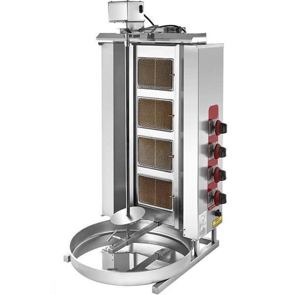 4 Radyanlı Üstten Motorlu Döner Ocağı