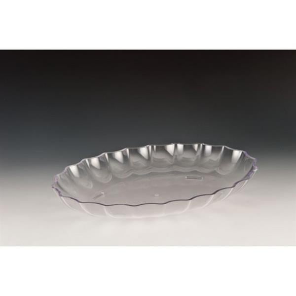 POLYCARBONAT OVAL MODEL TEŞHİR TABAK şeffaf-siyah-beyaz)