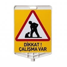 DİKKAT ÇALIŞMA VAR / DİKDÖRTGEN LEVHA 340x400mm