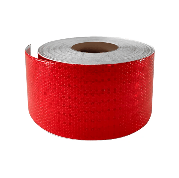 KIRMIZI PETEKLİ REFLEKTİF BANT 10 CM