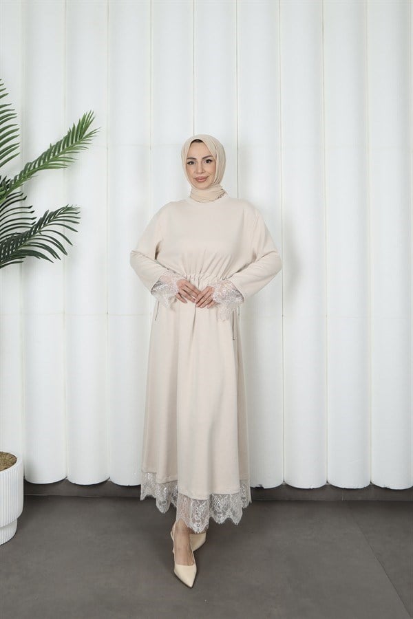moda evcen dantel elbise 5184 taş