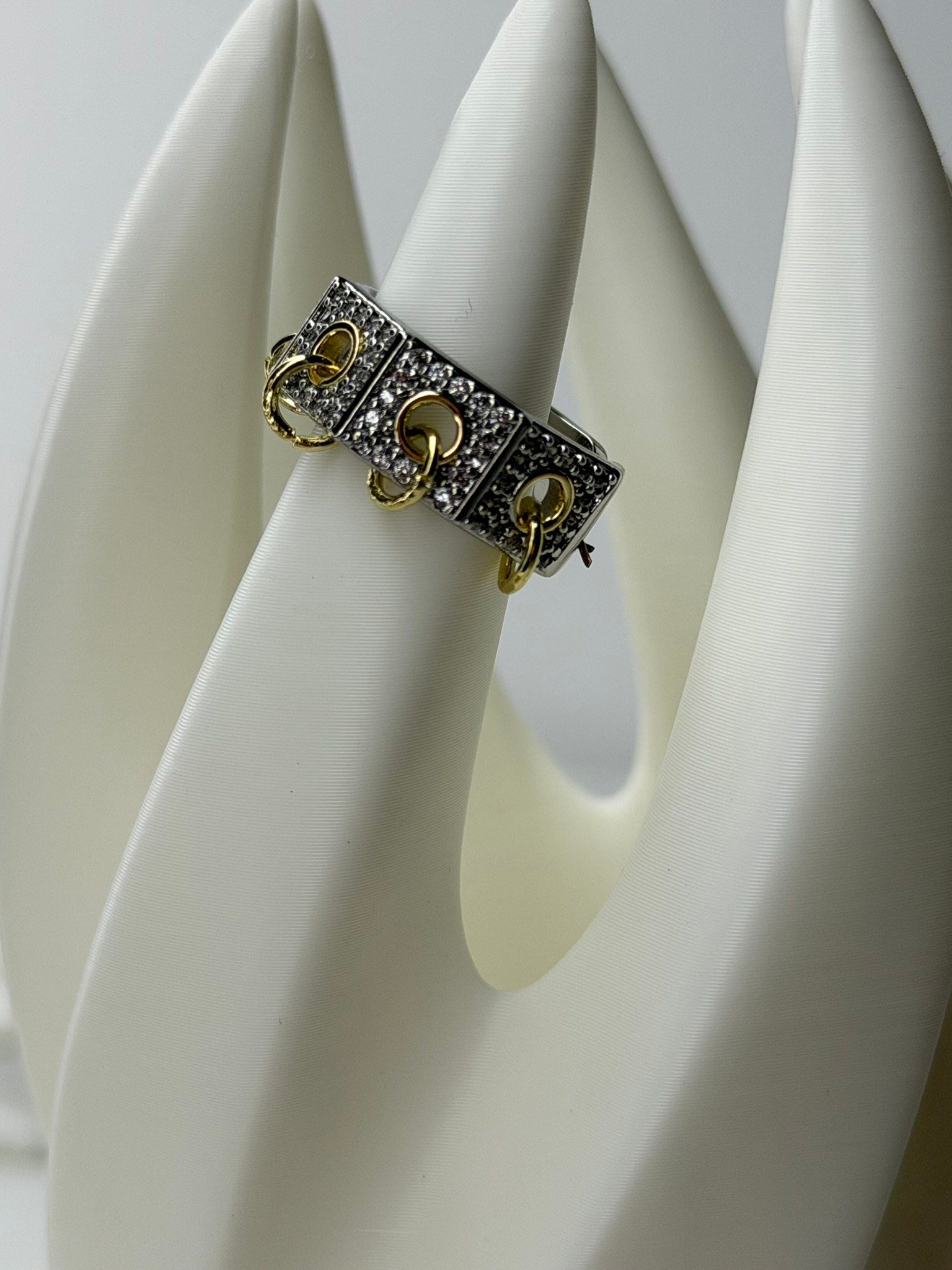  Bold Link Gold-Silver Yüzük