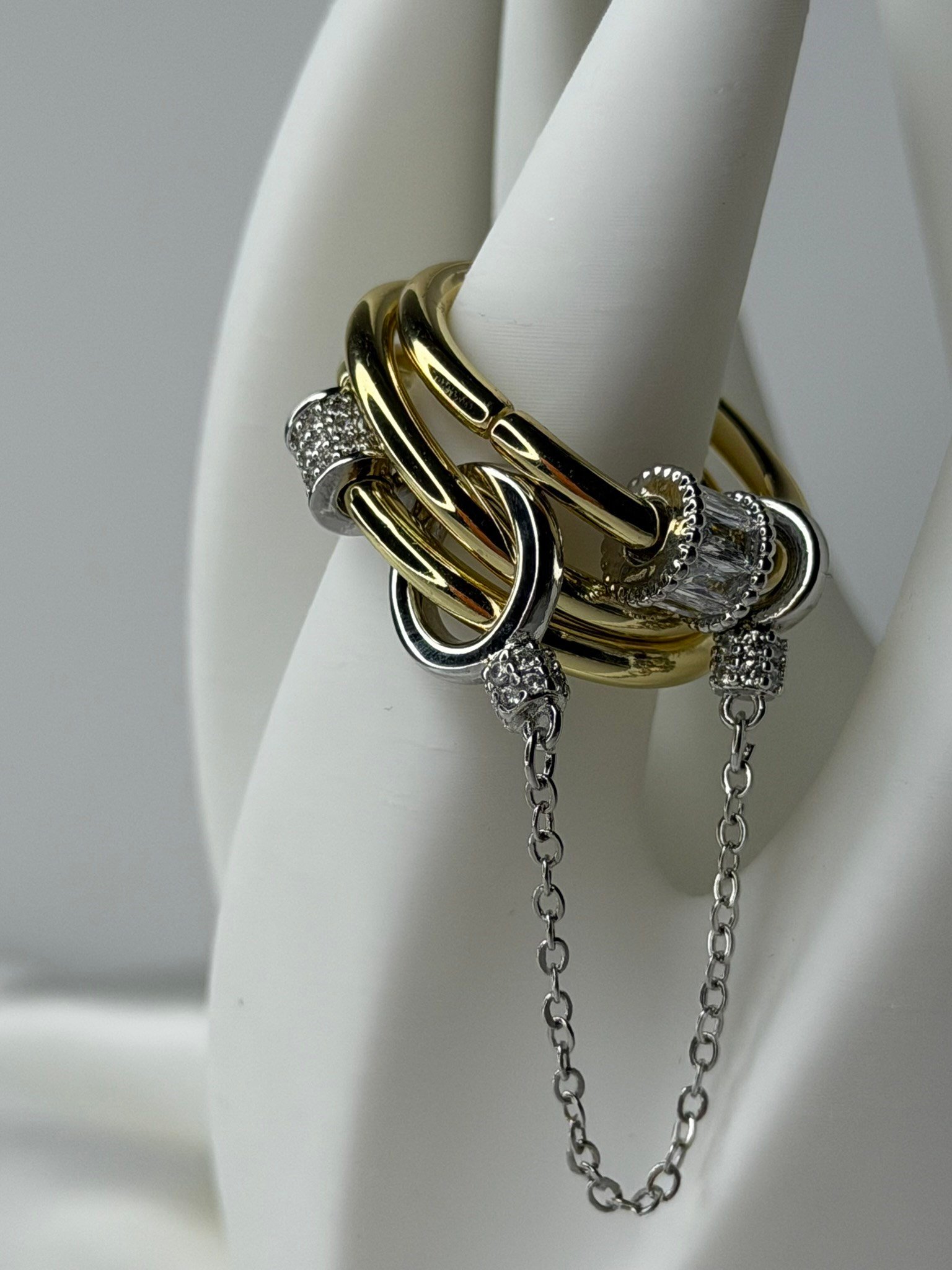 3lü Gold Tasarım Yüzük