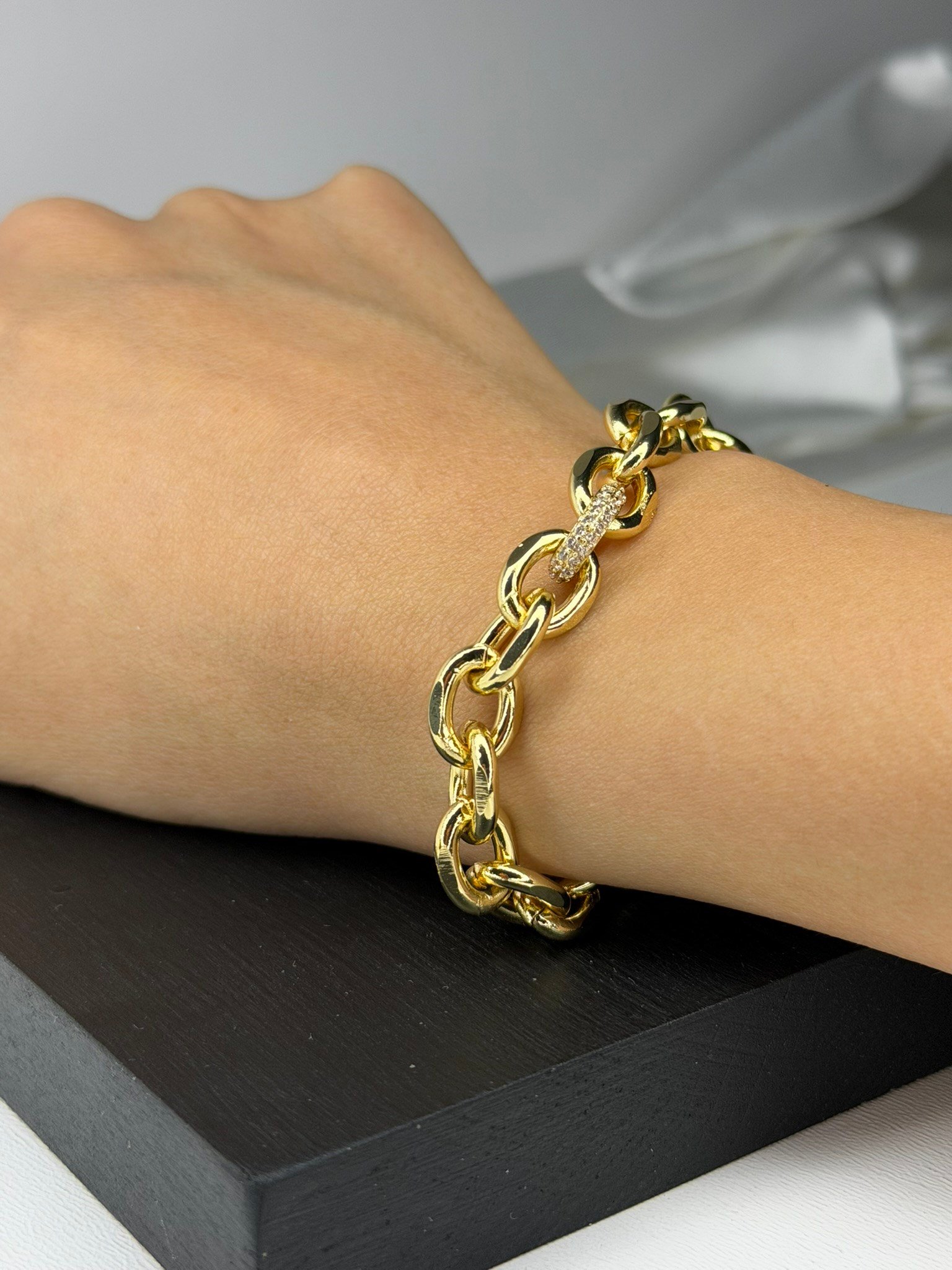Blank Band Gold Bileklik