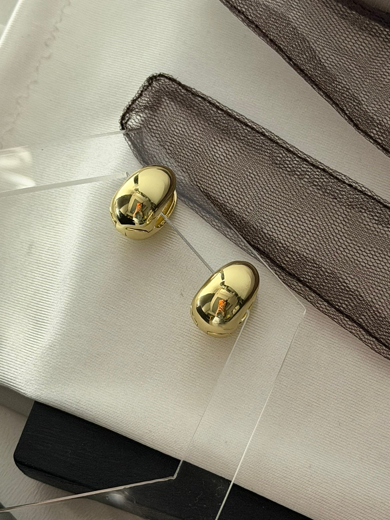 Bombe Halka Gold Küpe 