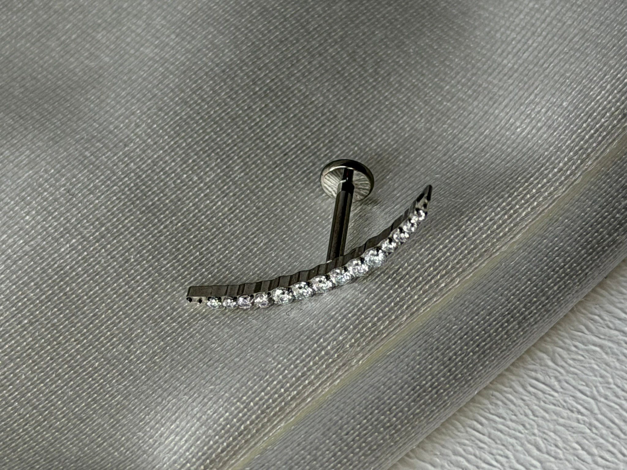 Crescent Silver  Piercing