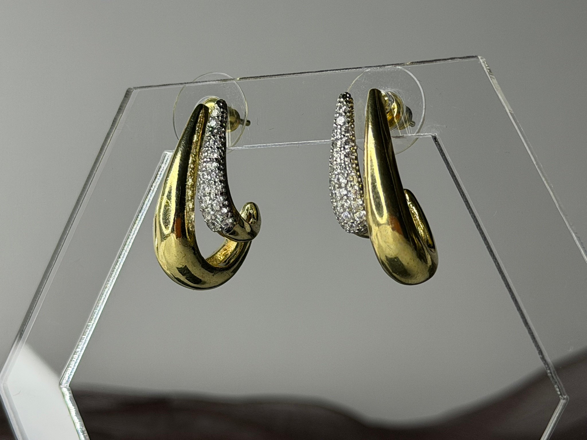 Damla 2'li Gold Küpe