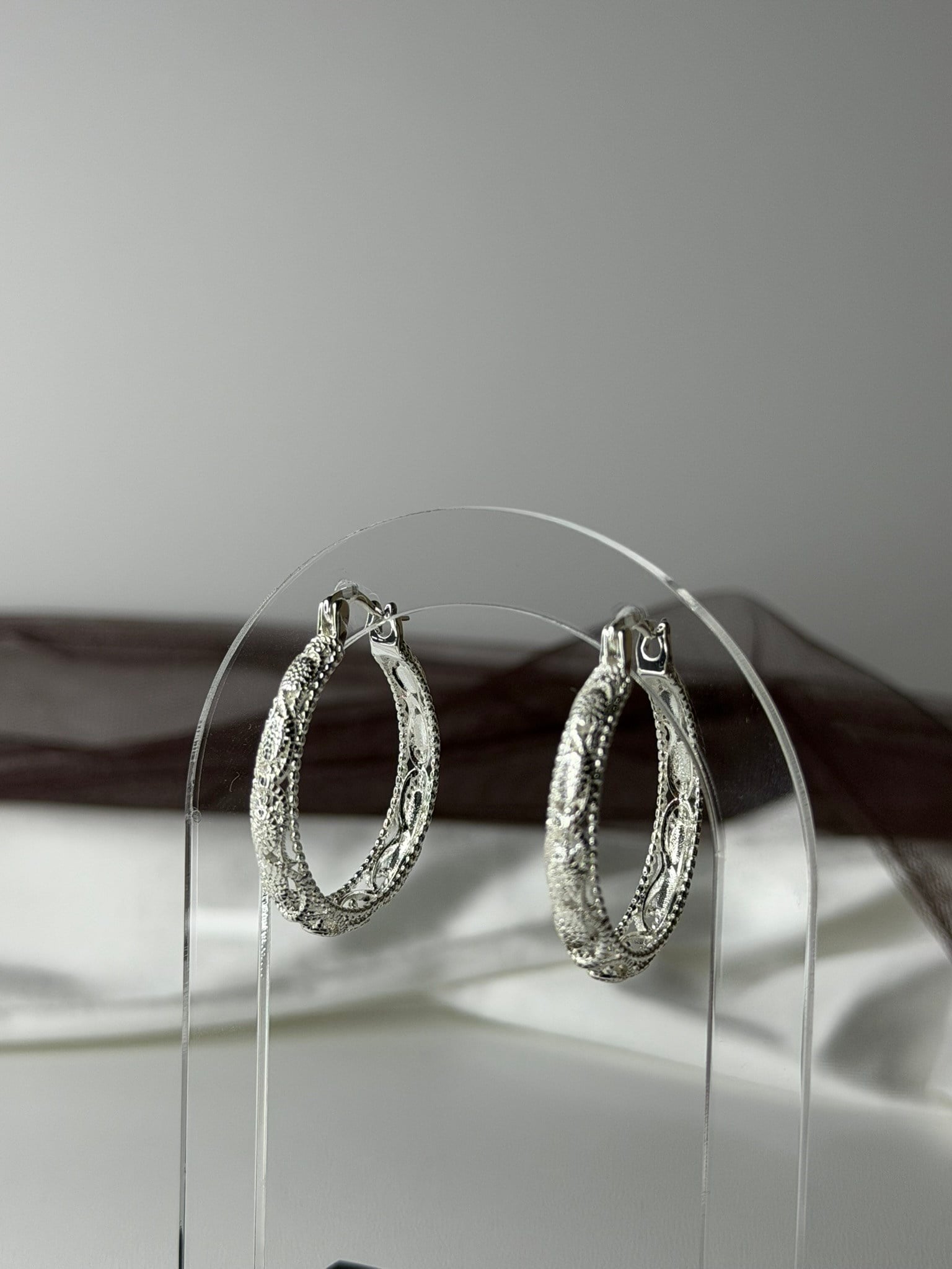 Silver Halka Etnik Küpe