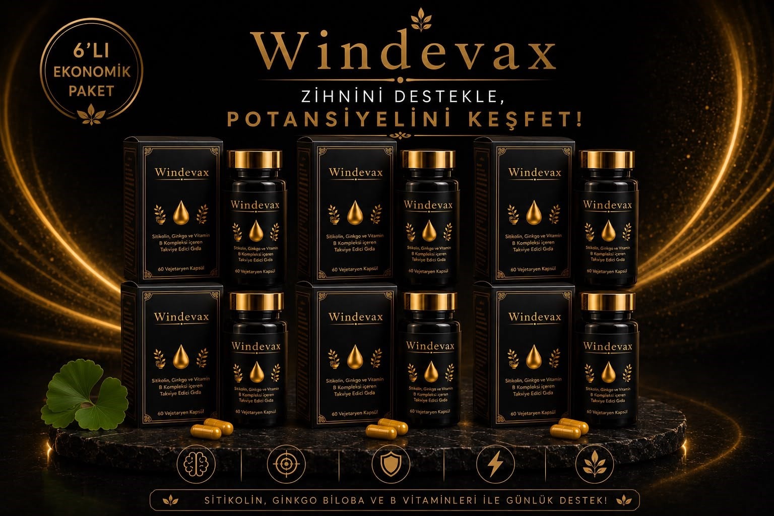 6'lı Ekonomik Paket 60 Kapsül Windevax