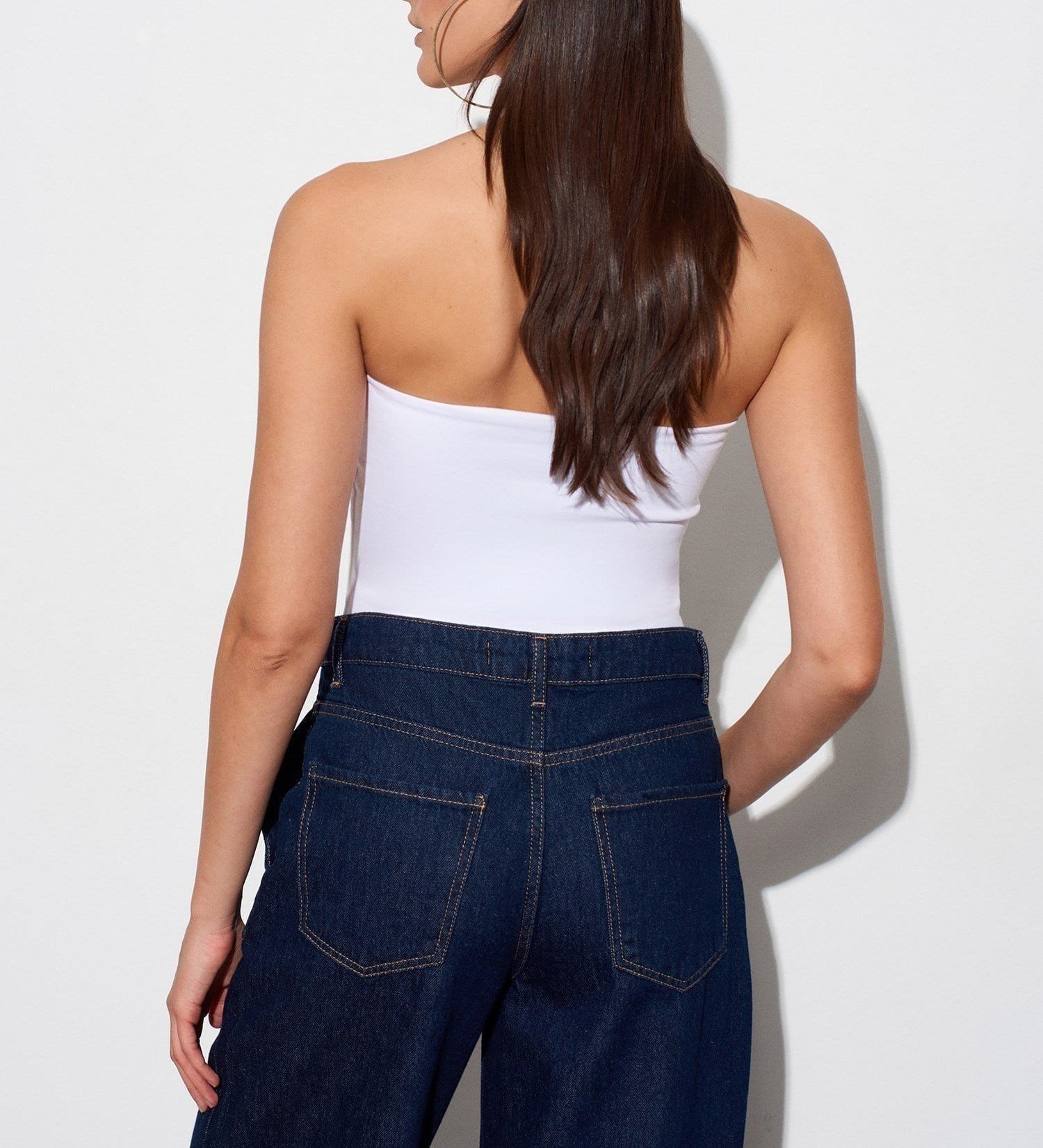 Bandeau Top-Beyaz
