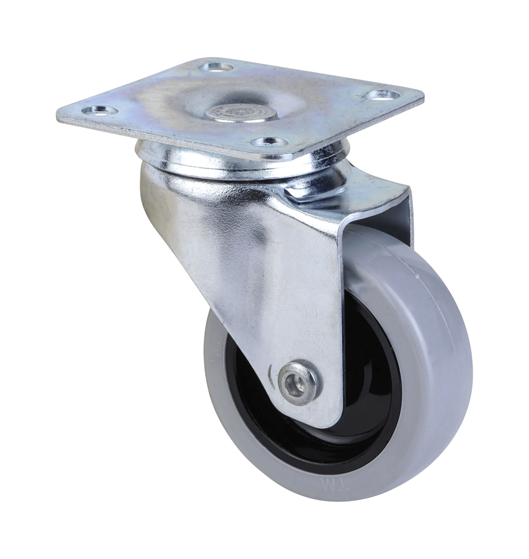 1321 Gri Tablalı Pvc Teker Ø:50*20 mm | Mobilya Tekerleği