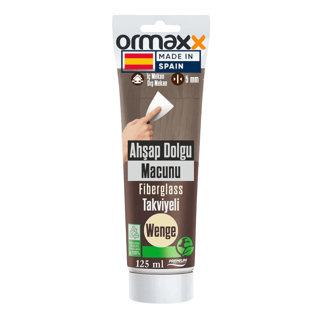 Aguaplast - Wenge Fiberglass Katkılı Ahşap Dolgu Tamir Macunu 125 ml