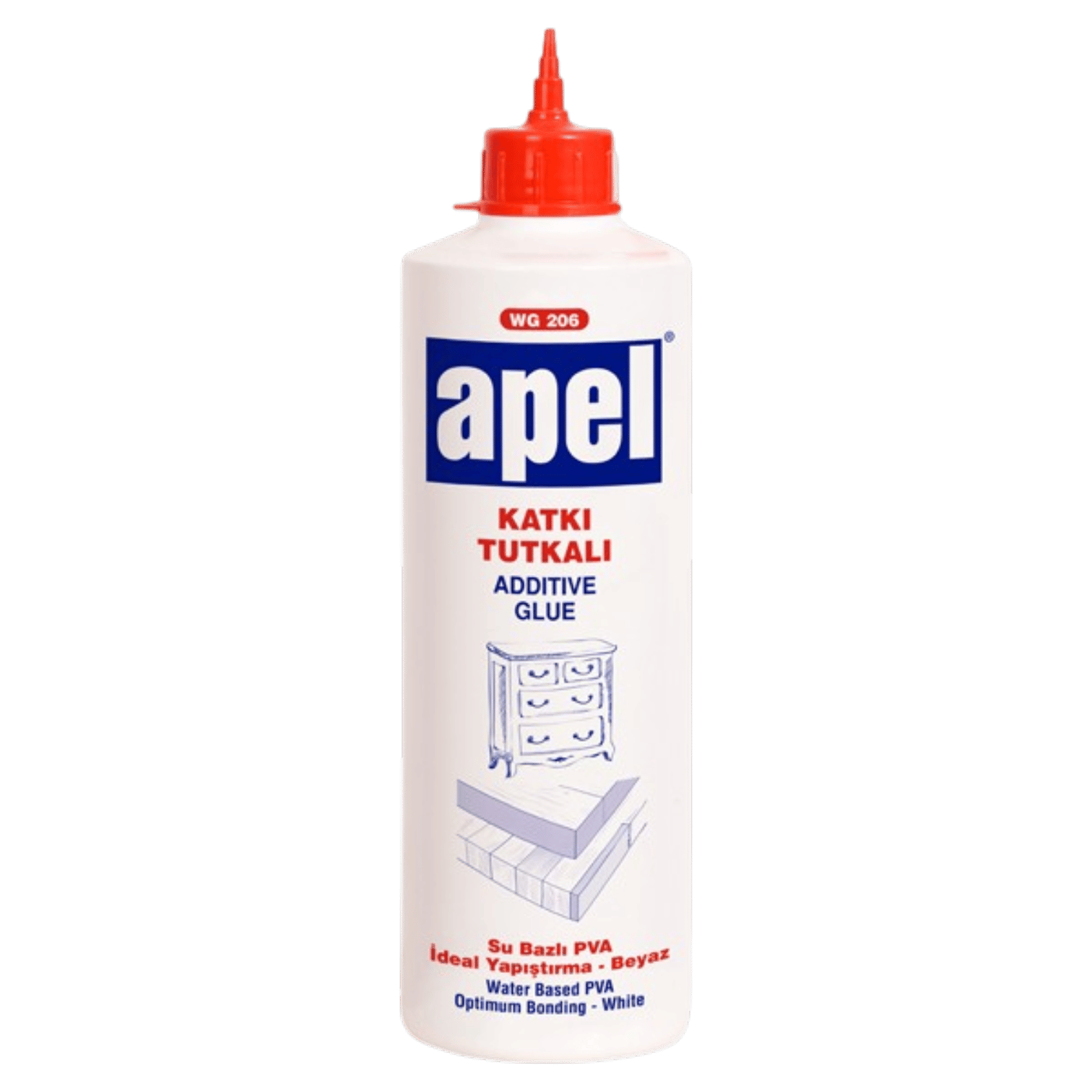Apel Ahşap Beyaz Katkı Tutkalı 750 gr