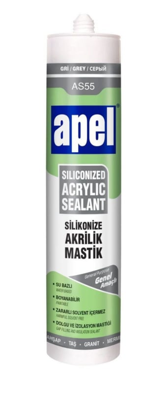 Apel Silikonize Akrilik Mastik Beyaz 500 gr