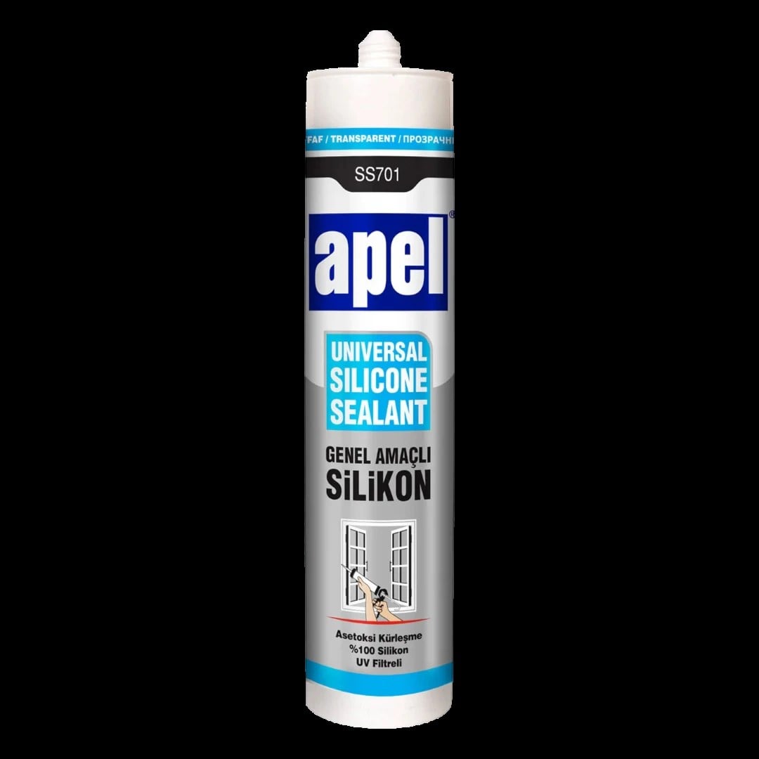 Apel Üniversal Silikon Şeffaf 280 gr. 30'lu Koli