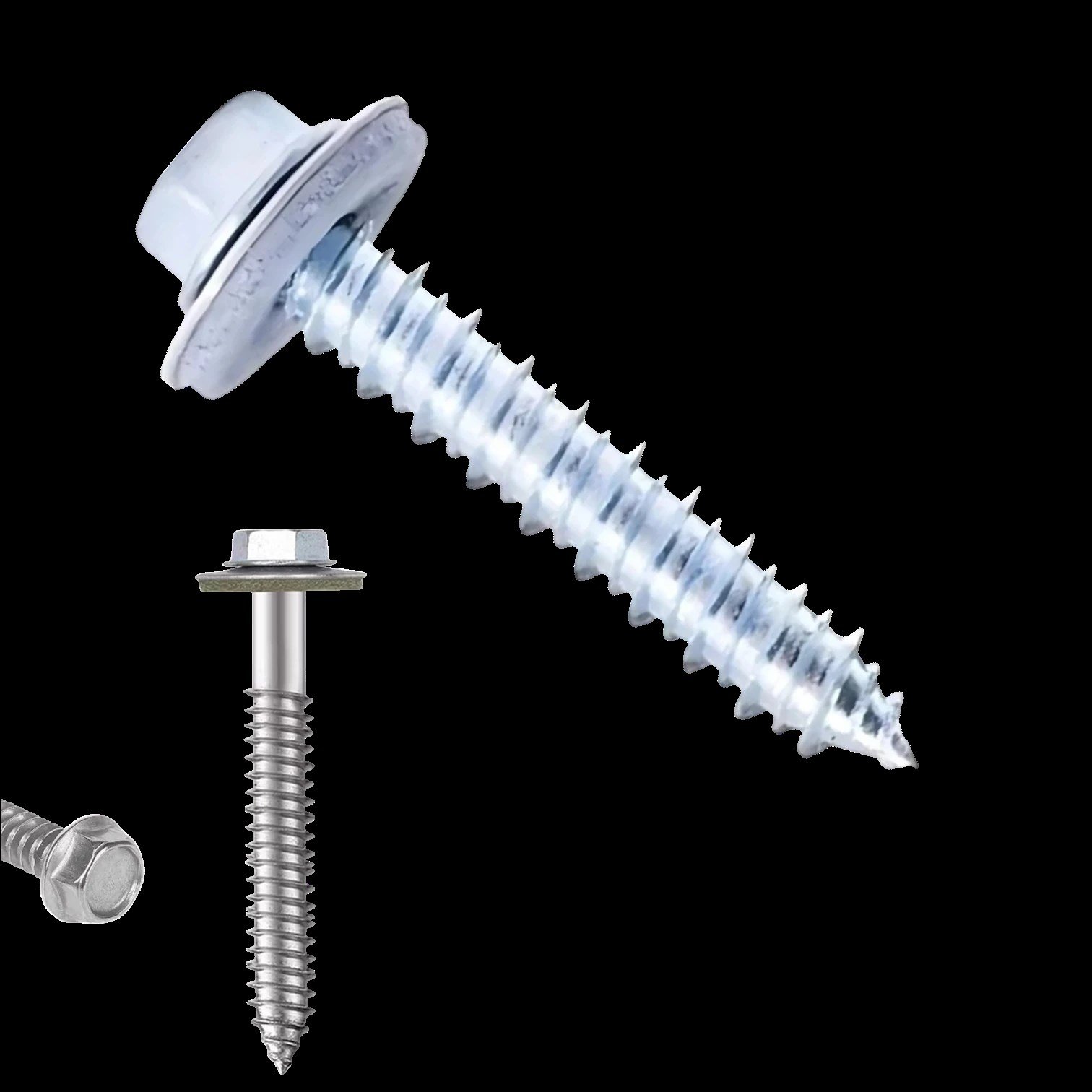 Meridyen Betofast Sivri Uçlu Çatı Panel Beton Ağaç Vidası 6,3*75 1.000 Adet - 8 mm Somun Adaptörü ile Kullanılır