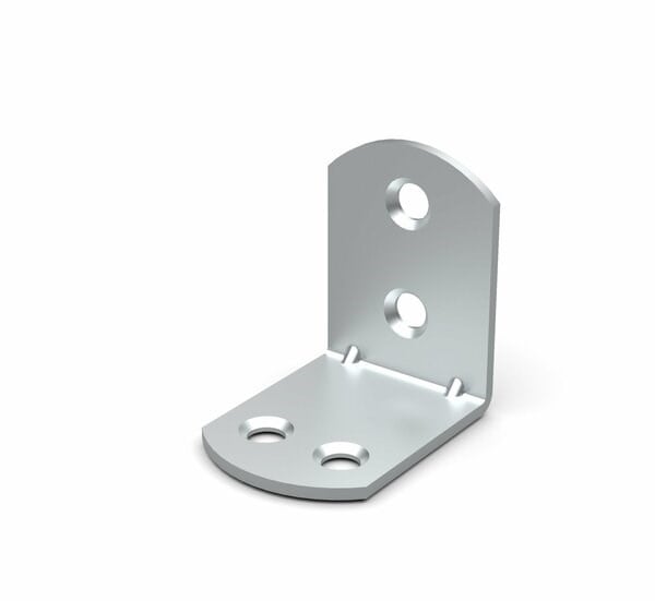 Metal Oval L Gönye Bağlantı Elemanı 23*30*30 1,5 mm