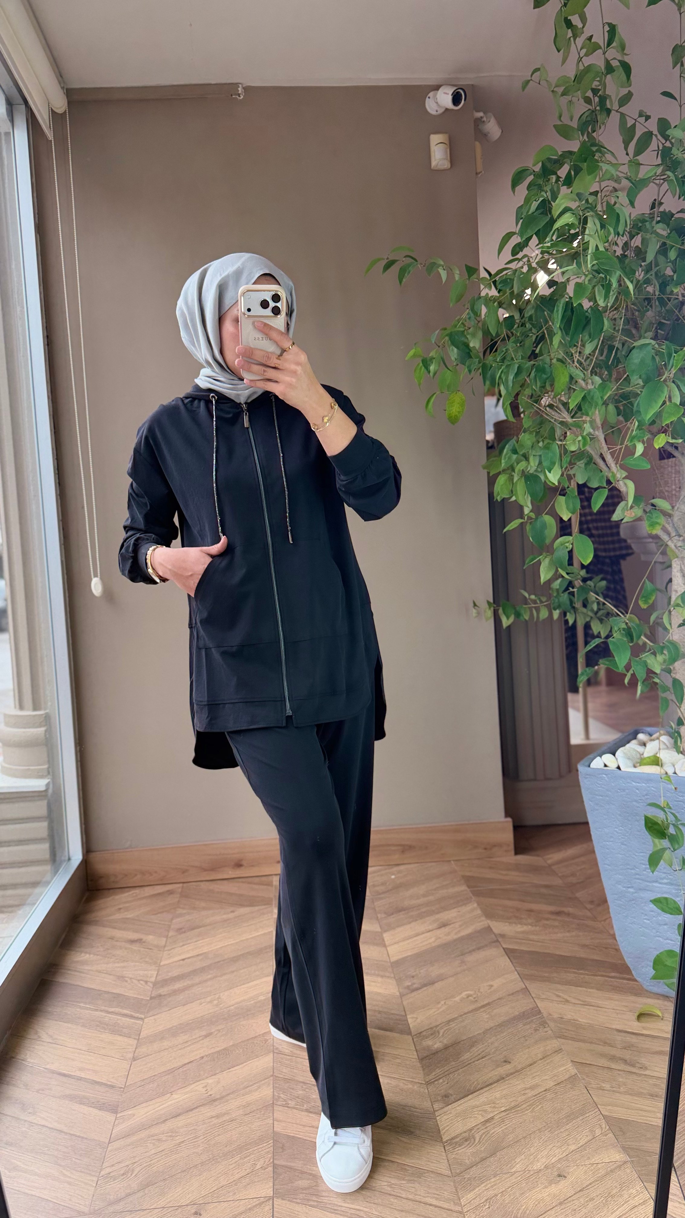 Liora Modal Spor Takım | Siyah
