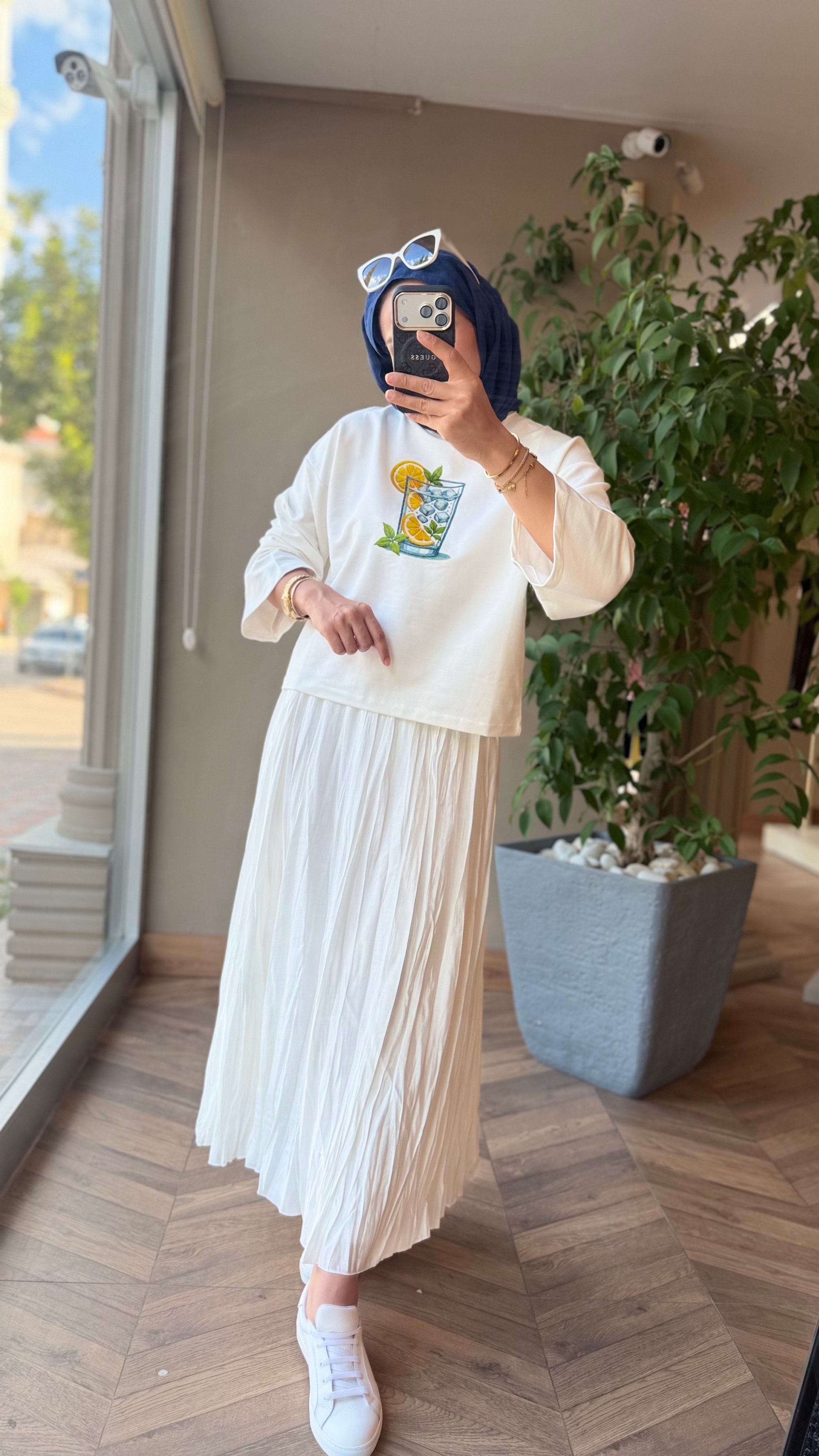 MELORA Baskılı Oversize Sweat | Lemonade