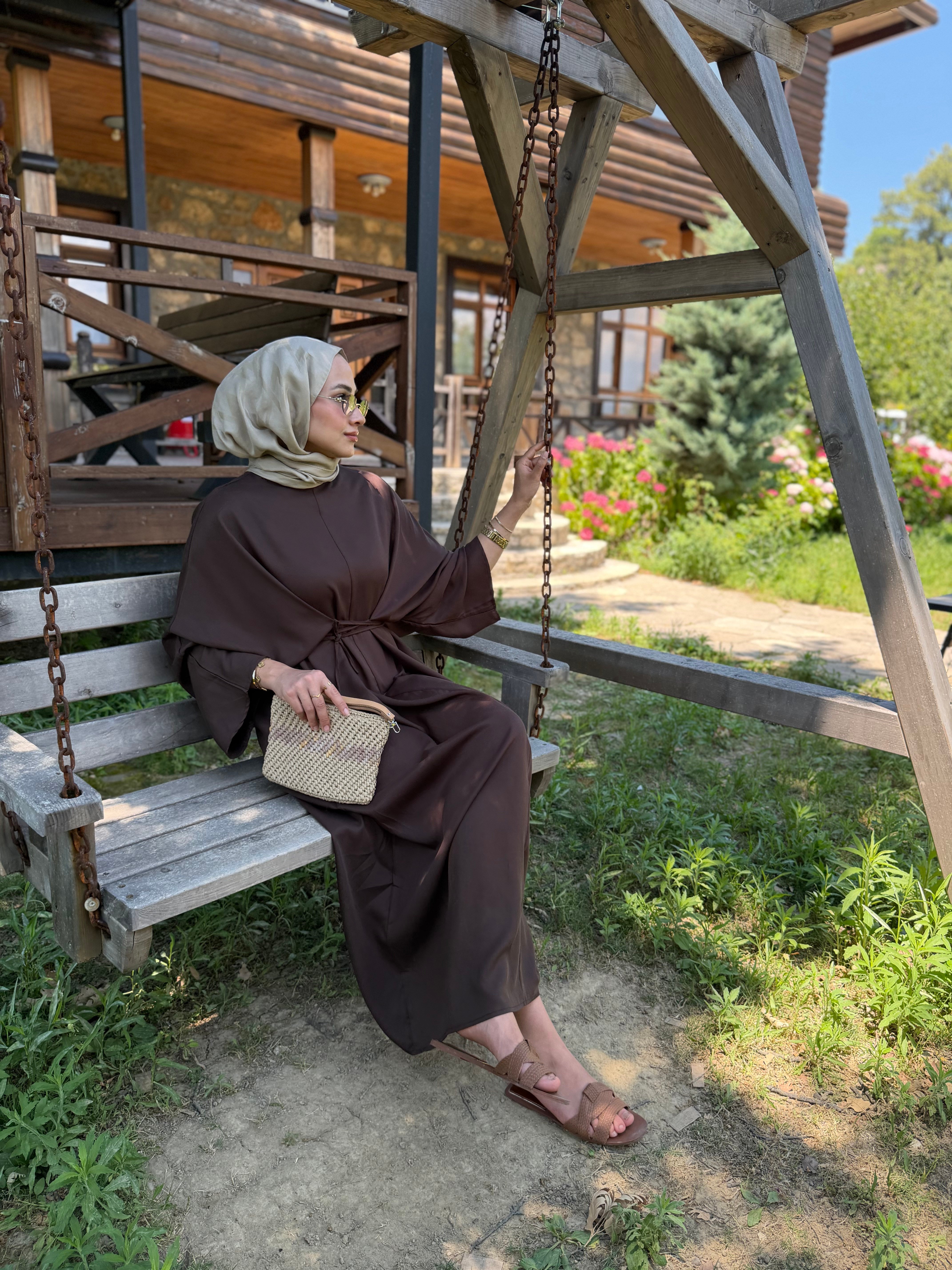 Sahra Elbise | Kahverengi
