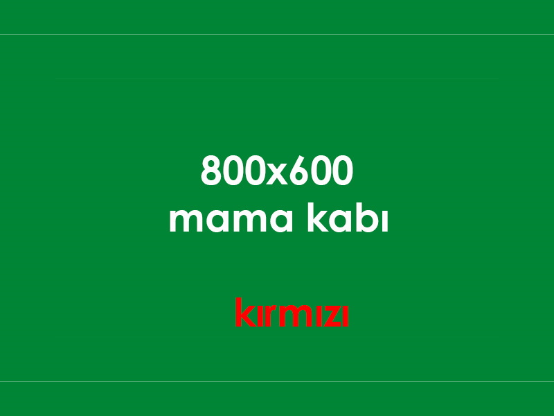 kopek mama kabı celik kırmızı 1
