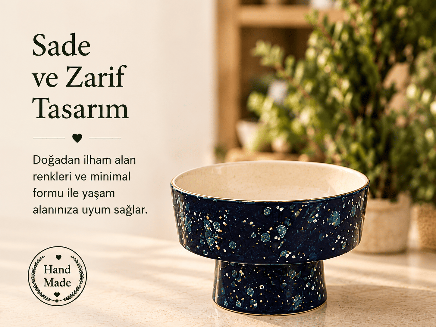 Köpek Mama Kabı Yüksek Mavi 