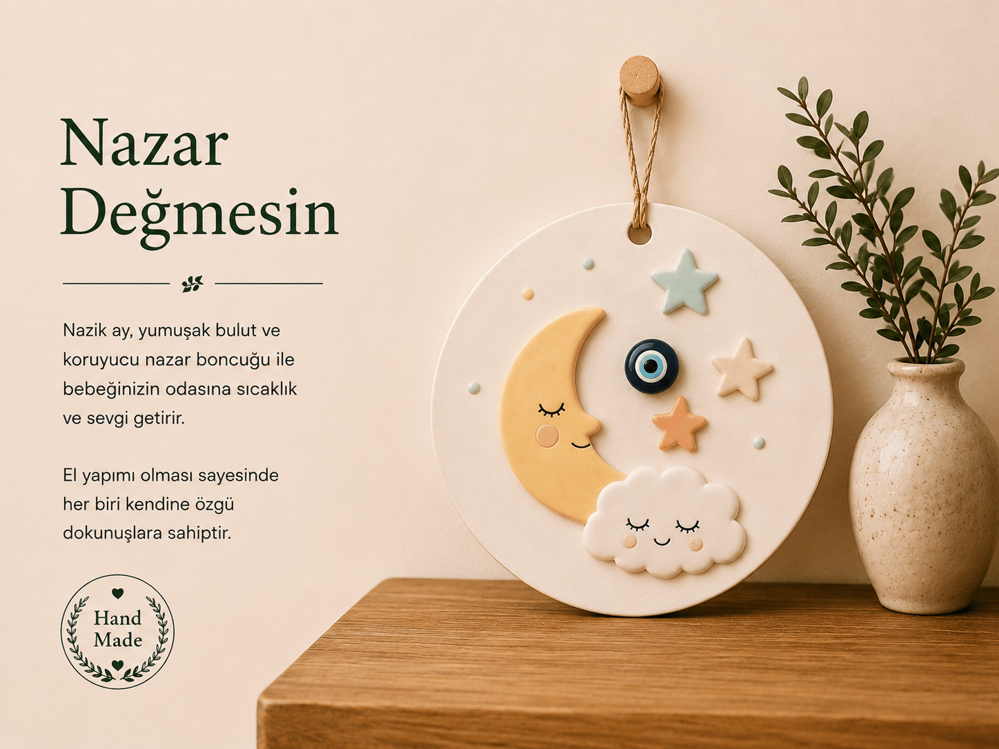 Seramik Bebek Odası Duvar Süsü